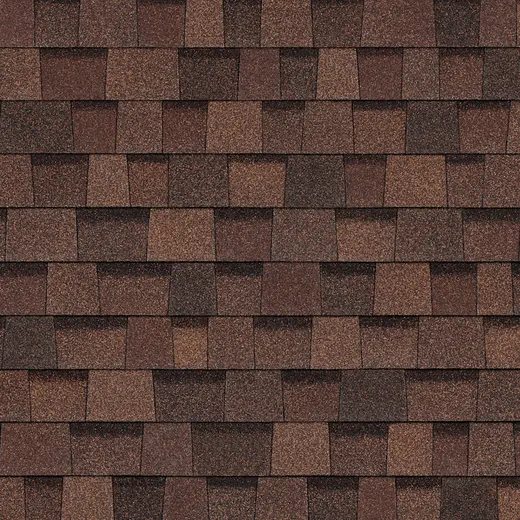 Owens Corning Duration Brownwood shingle color swatch
