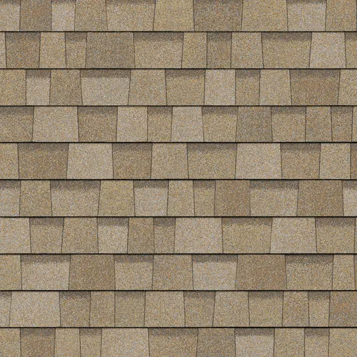 Owens Corning Duration Sand Castle shingle color swatch